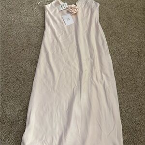 Nordstrom Cream Sleeveless Midi Dress